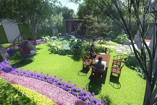 成都私家花园设计公司植物造景的特征